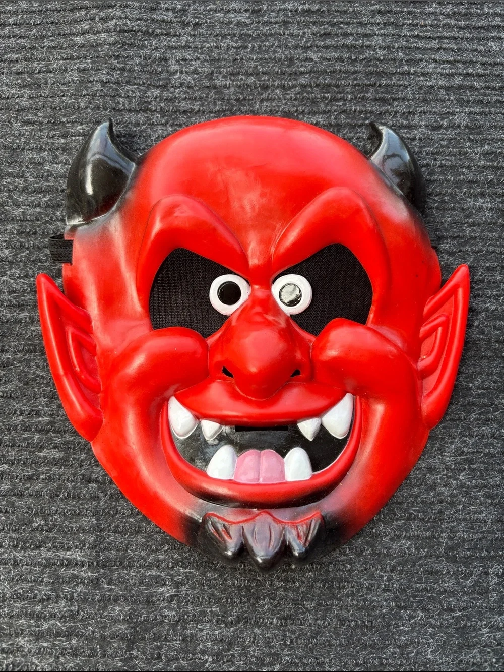 Kids Halloween Mask Trio - White Skull, Red Devil & Green Frankenstein